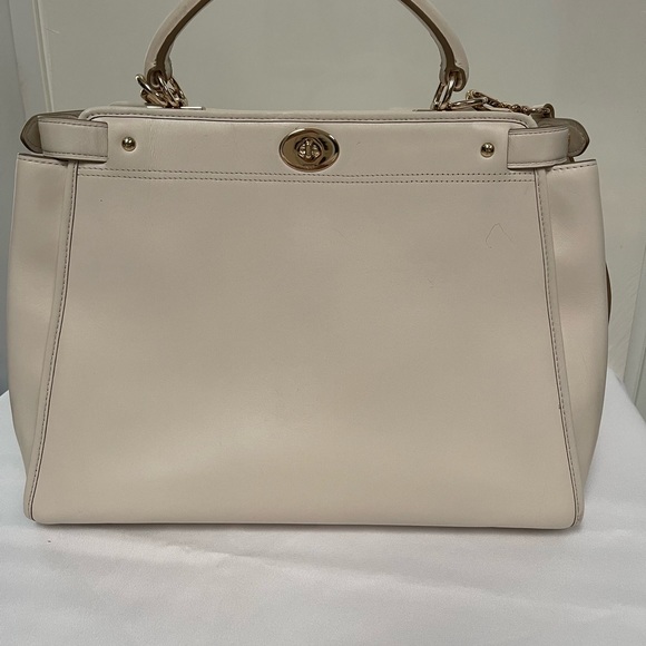 Coach white leather handbag new no tags - Picture 10 of 13